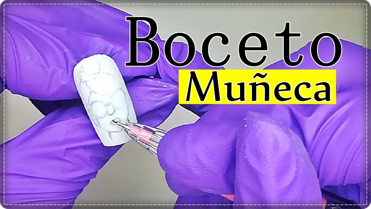 #3 Cómo preparar la uña para REALIZAR BOCETOS sin top Mate - Boceto de muñeca /Designails Tay