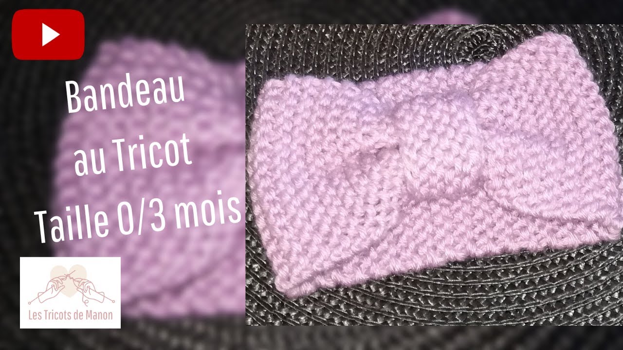 Bandeau bébé au tricot