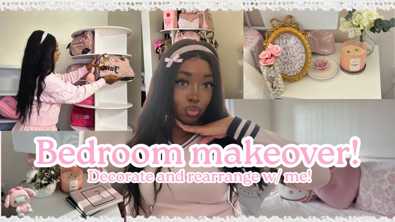 I Turned My Bedroom Into a Pink Pinterest Dream (Room Makeover) 🎀 