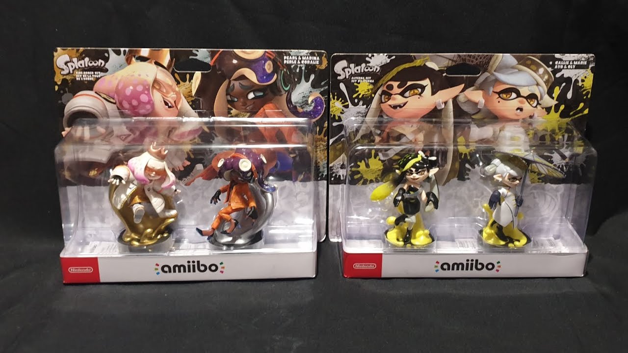Unboxing: Callie & Marie Alterna Set + Pearl & Marina Side Order Set Splatoon Amiibo figures