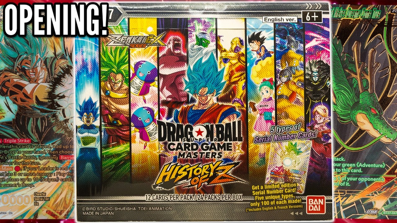 The Official Dragon Ball Super History Of Z Booster Box Opening!!