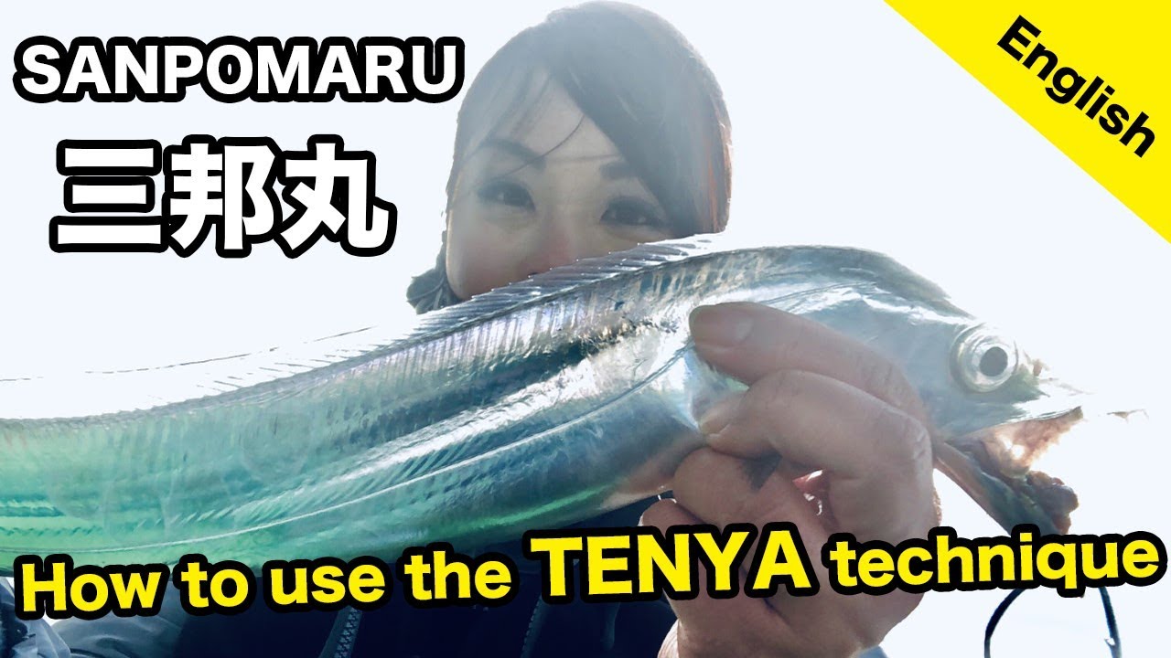 How to use the Tenya Technique for Cutlassfish - On Sanpomaru!　三邦丸でタチウオテンヤを楽しもう！
