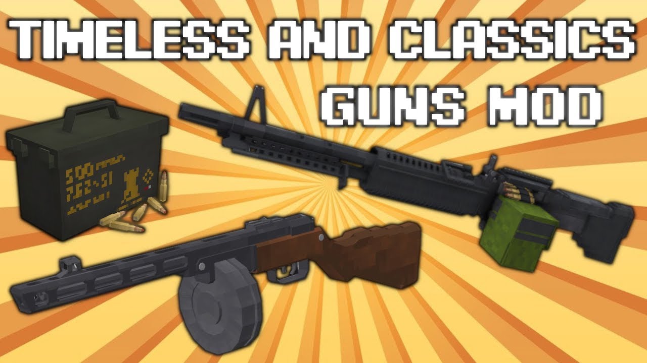 ОБЗОР мода timeless and classics gun mod 1.16.5 от Legofishca