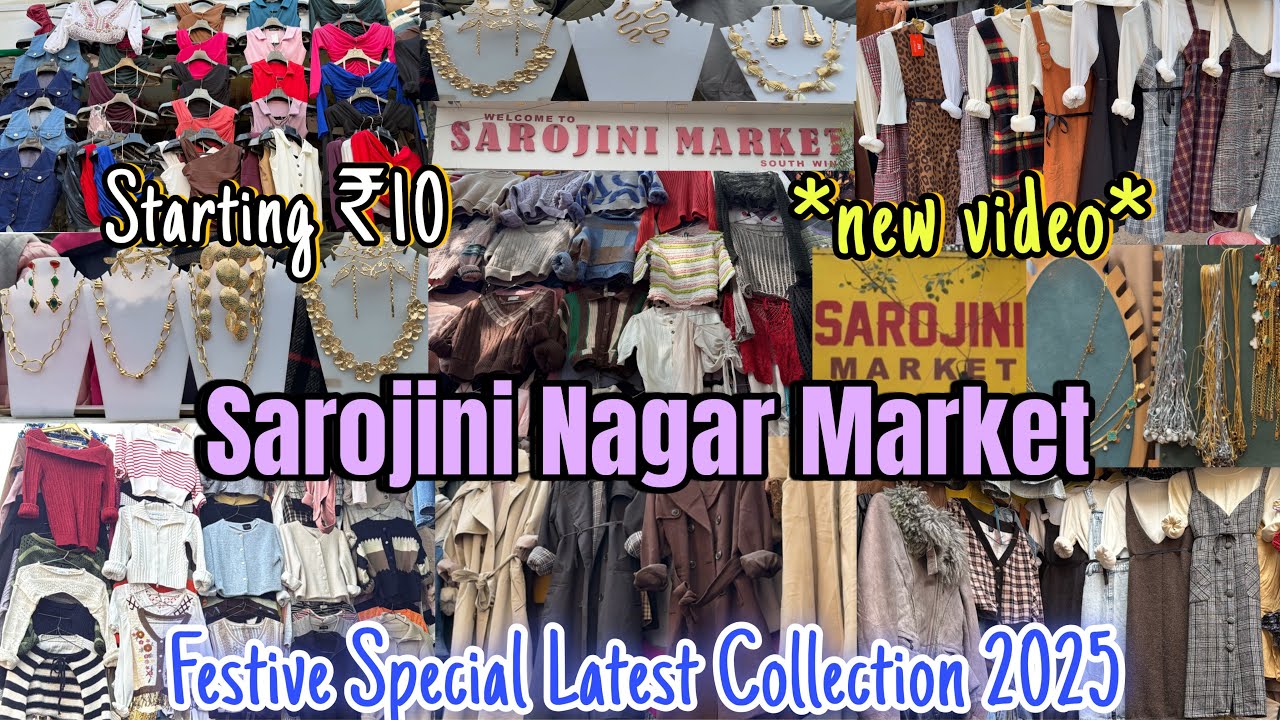 Sarojini Nagar Market Delhi✨| Latest Festival Collection with Shop Number 2025 | Jasmine kaur