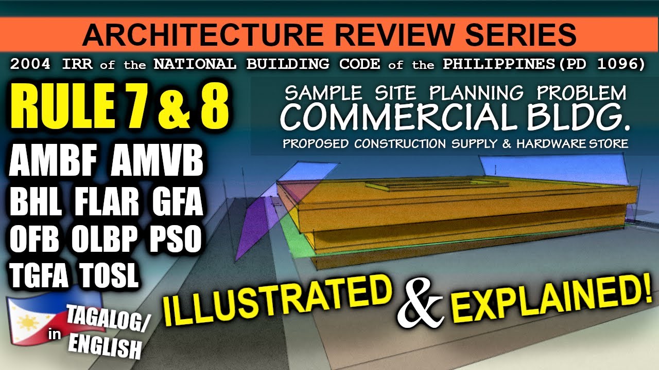 Architecture Review || PROBLEM 02 || Rule 7 & 8 || 2004 IRR of PD 1096 (Bldg. Code of the Phils.)