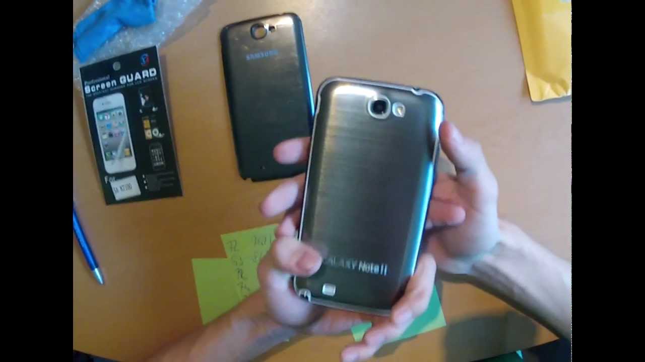 Samsung Galaxy Note 2 N7100 Aluminium/Metal Battery Cover/ Akkudeckel (Review/German)