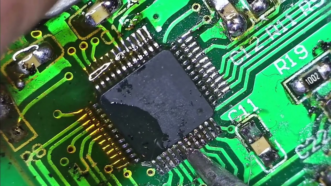 SMD einzelne Pins Löten üben Lötspitze schleifen - eflose #1458