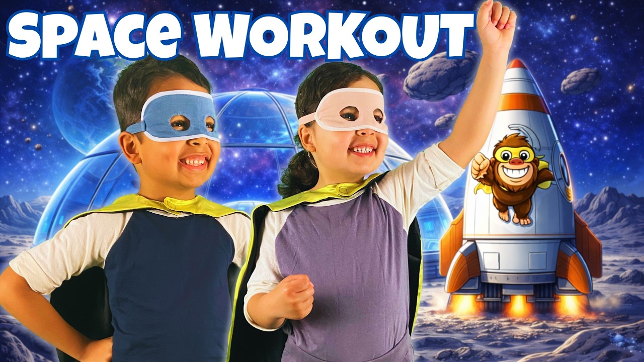 Superhero Workout for Kids | Space Hero Training Day 🚀
