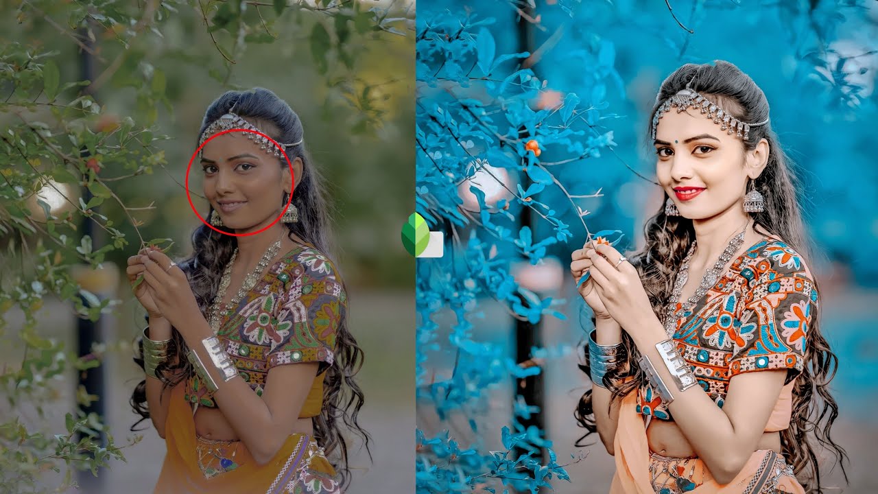Snapseed Blue Tone Photo Editing Tutorial | Snapseed Face White Photo Editing