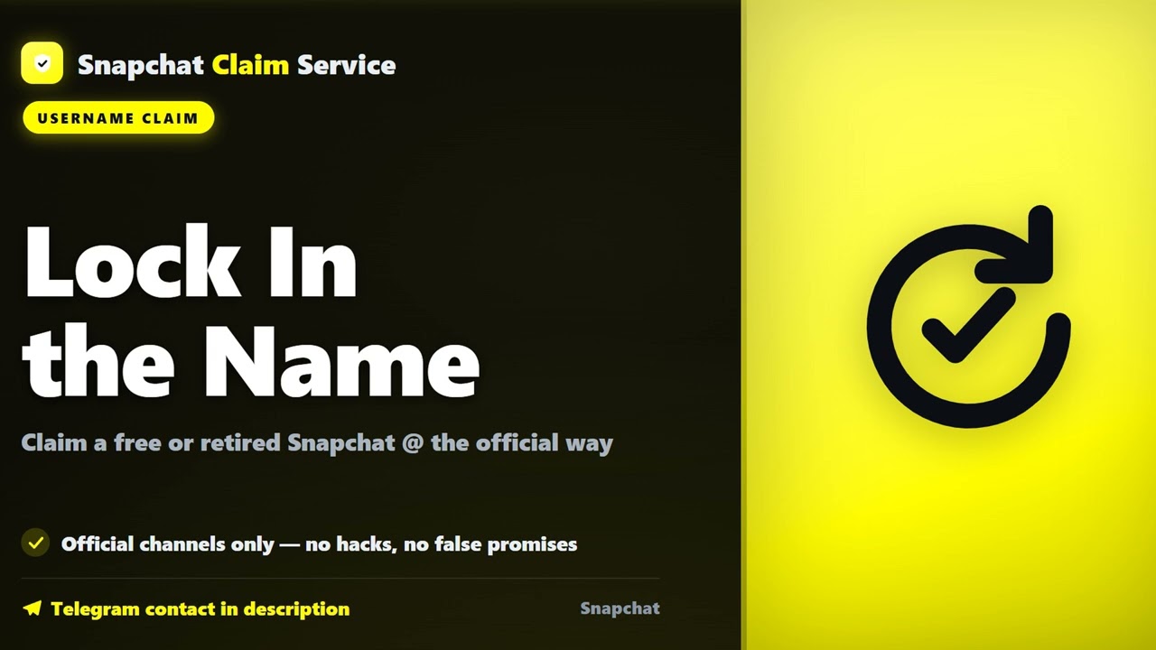 Snapchat Username Request: Lock In the Name You Want