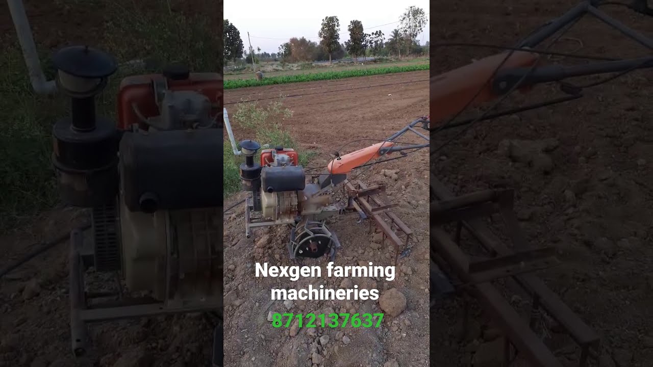 9 hp diesel power weeder and attachments...nexgen farming machines 87121 37637