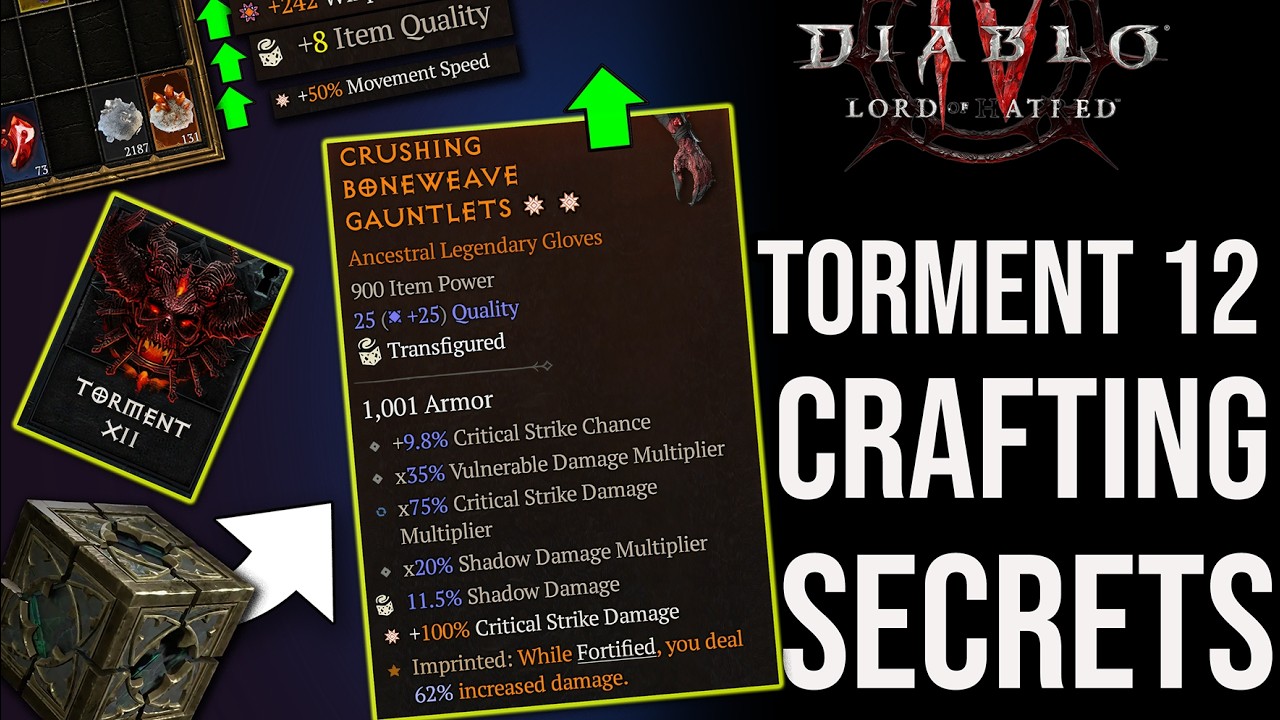Diablo 4 &mdash; 5 секретов крафта на сложности &laquo;Истязание 12&raquo; для максимального DPS