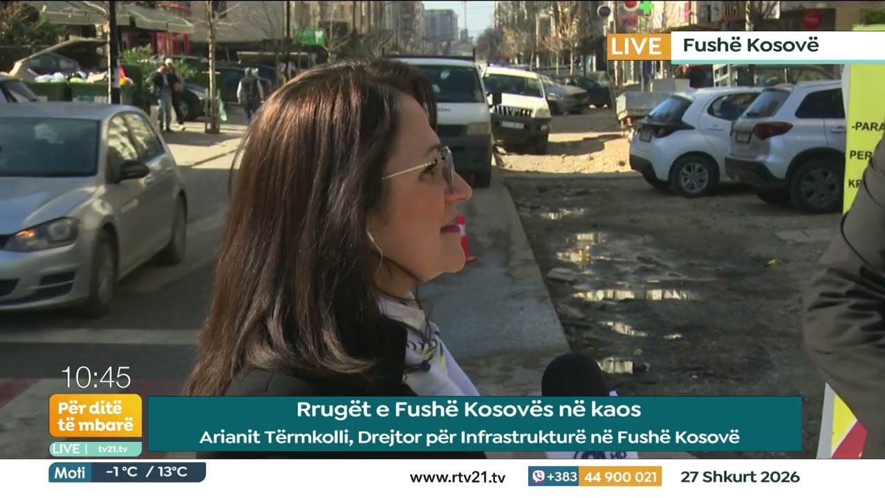 Rrugët e Fushë Kosovës në kaos Arianit Tërmkolli, Drejtor për infrastrukturë në Fushë Kosovë