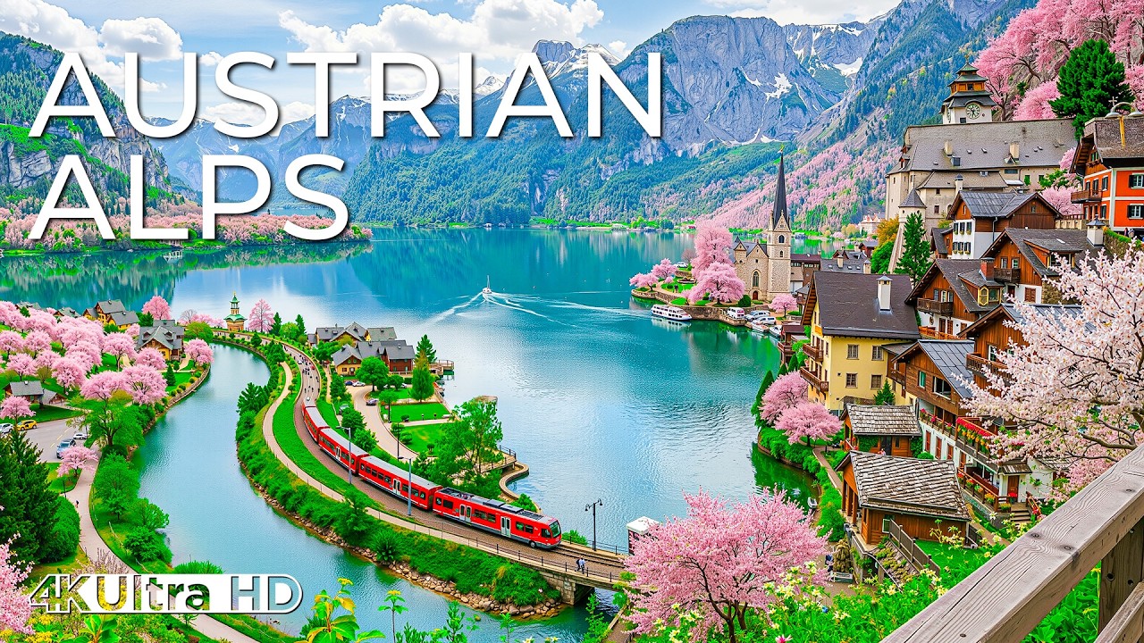 🌸🇦🇹 Austrian Alps in Spring 4K 🇦🇹🌸 | Alpine Meadows, Snow-Capped Peaks & Peaceful Mountain Serenity