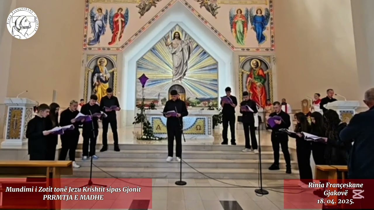 Mundimi i Zotit tonë Jezu Krishtit sipas Gjonit - PREMTJA E MADHE -  Rinia Françeskane 18. 04. 2025.