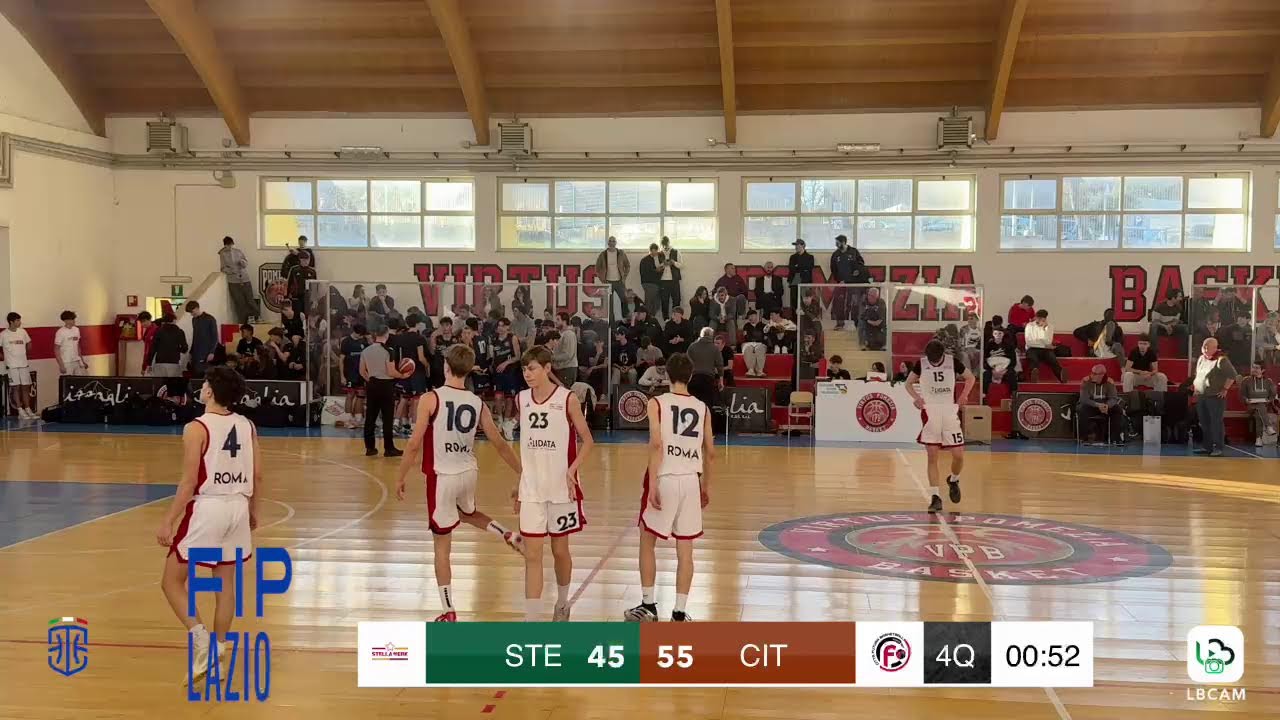 Diretta FIP Lazio - U17 Eccellenza : Stella EBK vs Città Futura.
