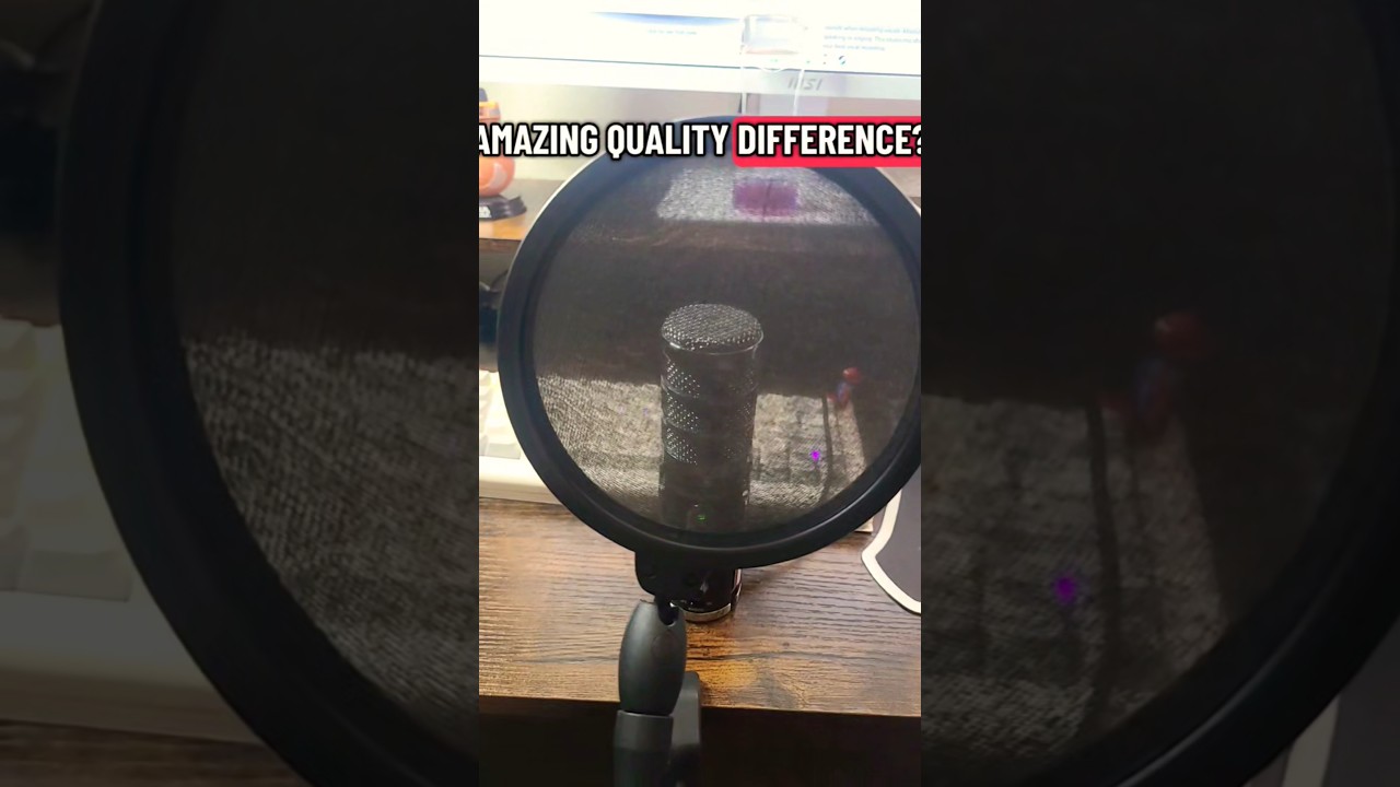 pop filters dont improve the mic quality #microphone #tech  #techtok