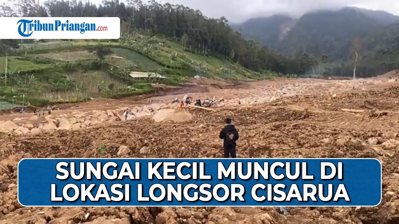Ingatan Alam di Balik Bencana: Sungai Kecil Muncul di Lokasi Longsor Cisarua KBB, Ikuti Jejak Purba?