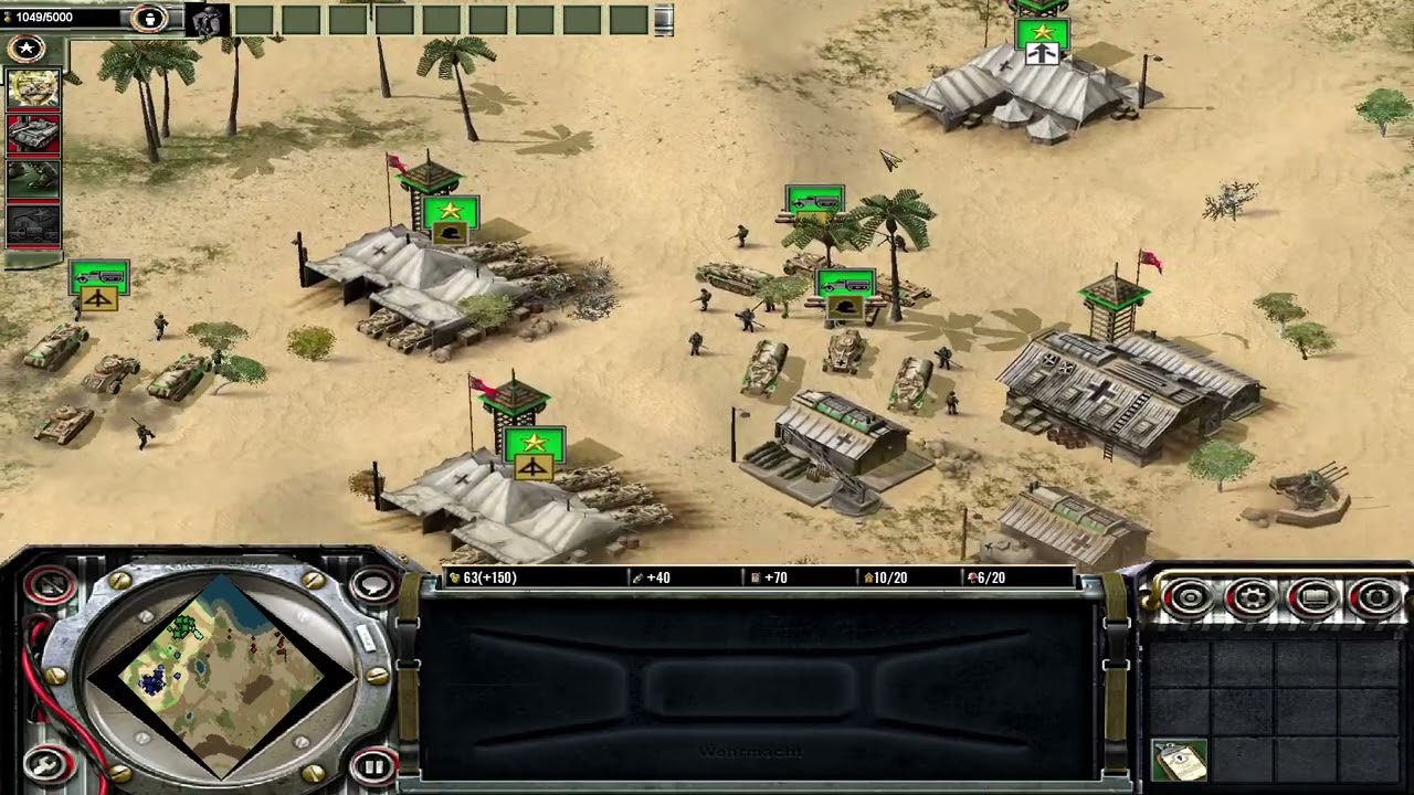 Axis and Allies(2004) Hard Axis Playthrough | Battle of El Alamein