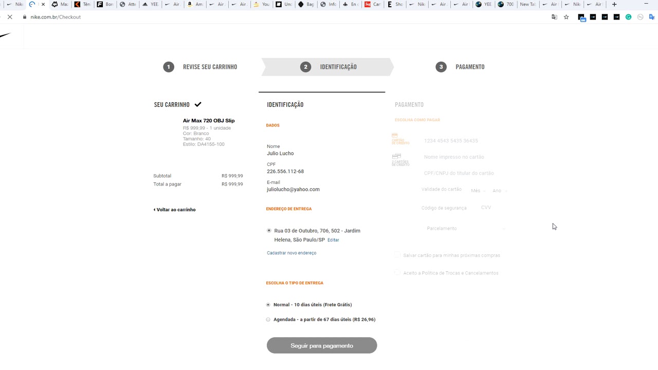 MAB Nike Bot Brazil Auto Checkout Demo Auto With Captcha Click Very Fast