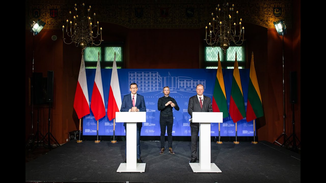 Premjeras Saulius Skvernelis dalyvavo bendroje spaudos konferencijoje su Lenkijos premjeru