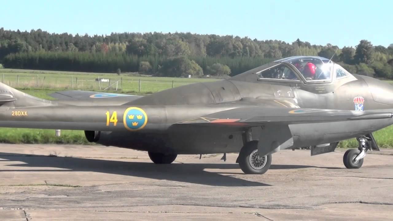J28 Vampire Västerås Aviation Museum