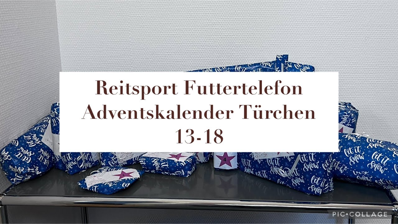 Reitsport Futtertelefon Adventskalender Türchen 13-18