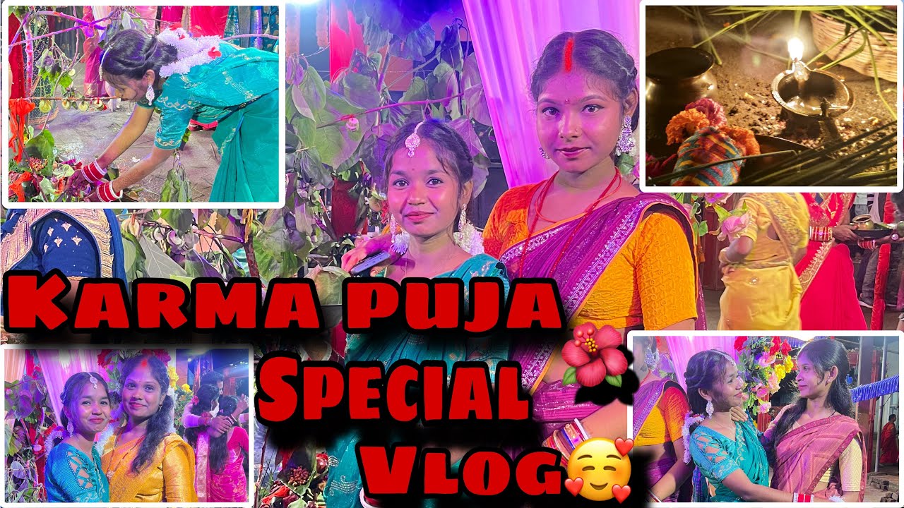 Karma puja special vlog🙏🏻🌺🥰 #karmapuja2025 #ladolakshmivlogs 
