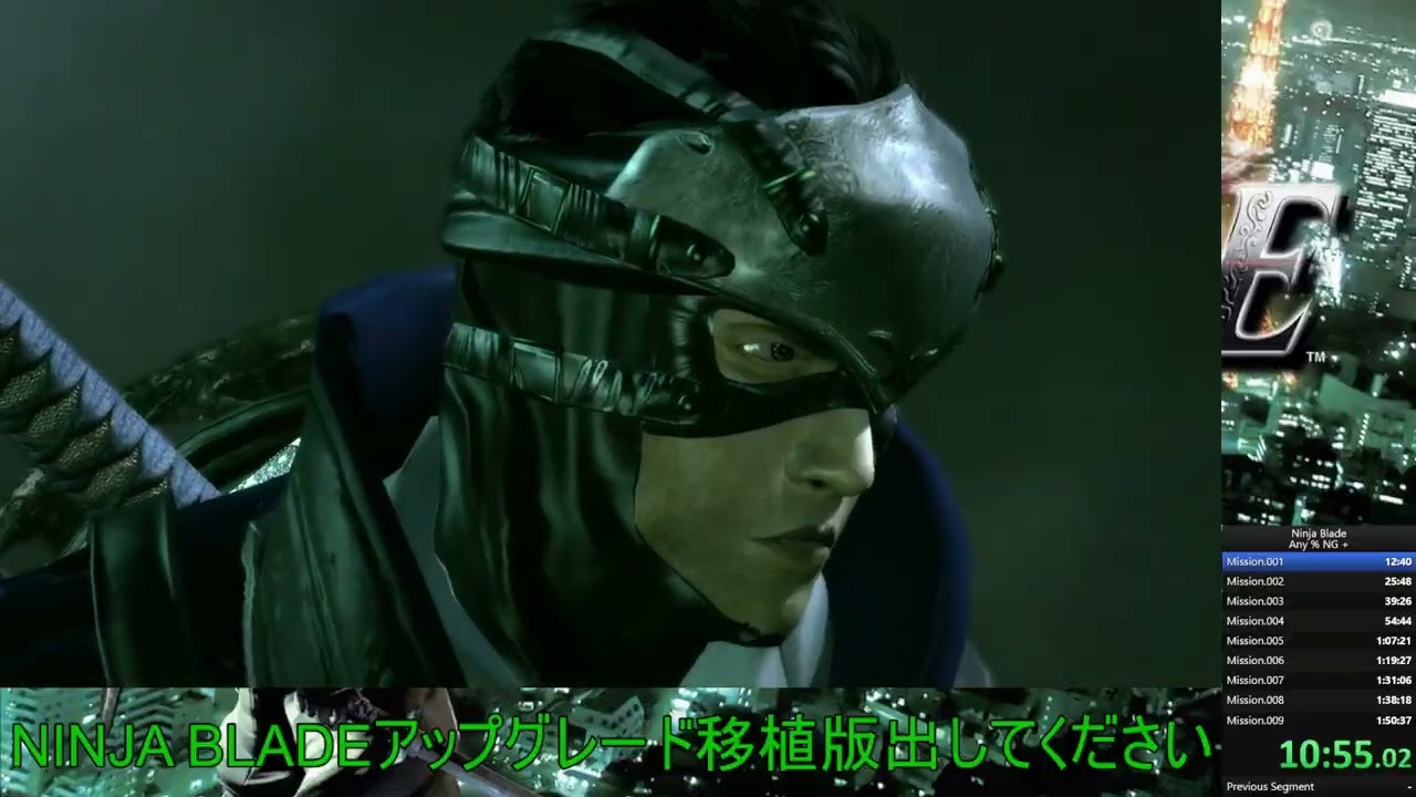NINJA BLADE Speed Run Any%NG+ (Xbox360) 1:46:04【RTA】