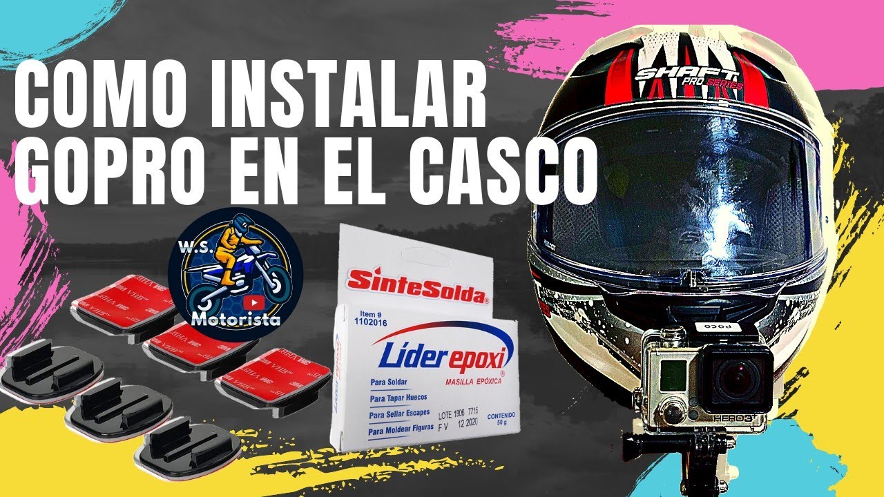 Como instalar Camara en el casco | Adaptar GoPro al casco