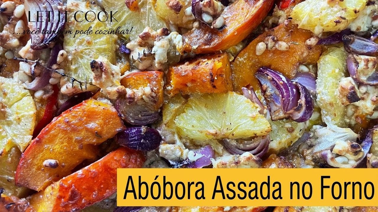 Abóbora assada com laranja e feta super rápida