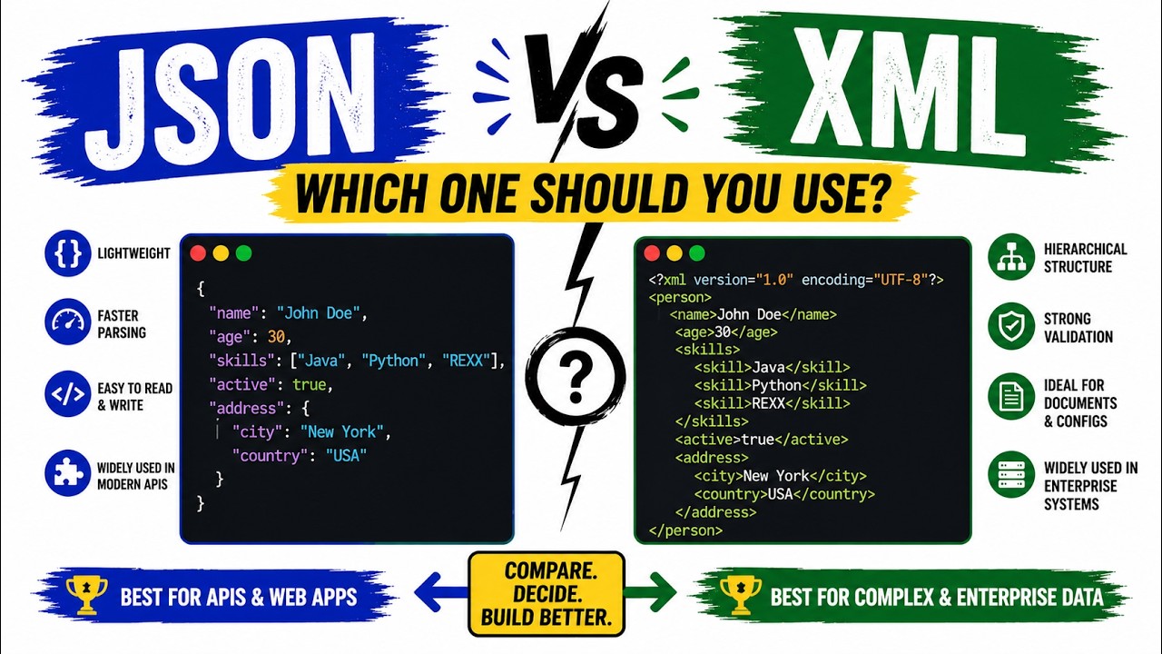 JSON или XML: какой формат использовать? | Формат JSON | Формат XML