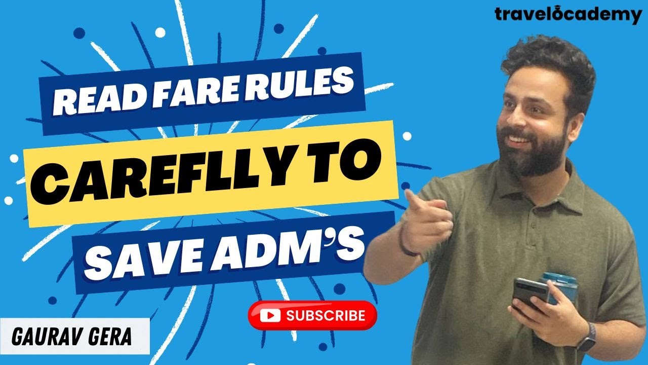 Amadeus Session 31 | How to read Fare Rules | Special Cases | Save Losses | GDS learning | Travel