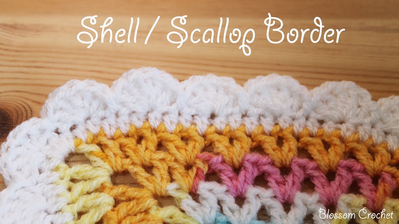 Легкое вязание крючком: кайма из ракушек и гребешков