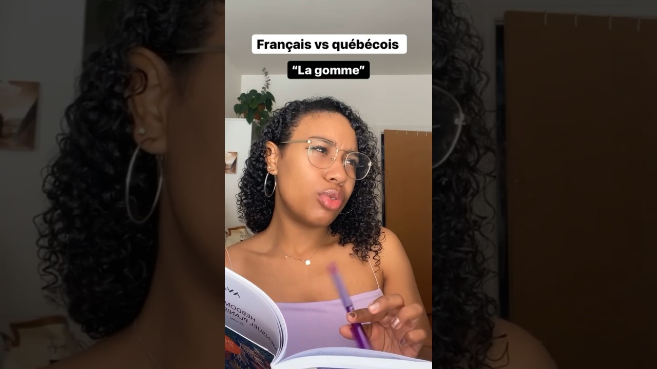Fran&ccedil;ais🇫🇷 vs qu&eacute;b&eacute;cois 🇨🇦 (la gomme) #humour #sketch #short #frvsqc