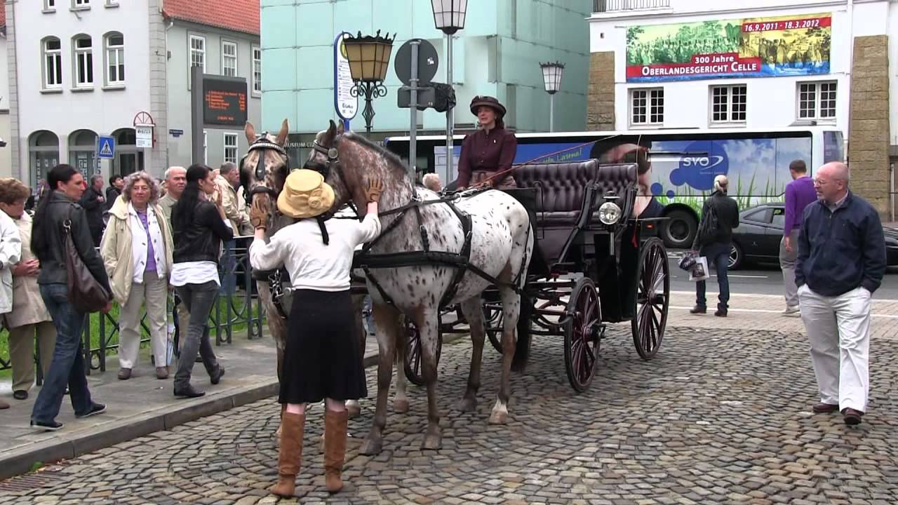 Historische Kutschen vor dem Celler Schlo&szlig; 2011