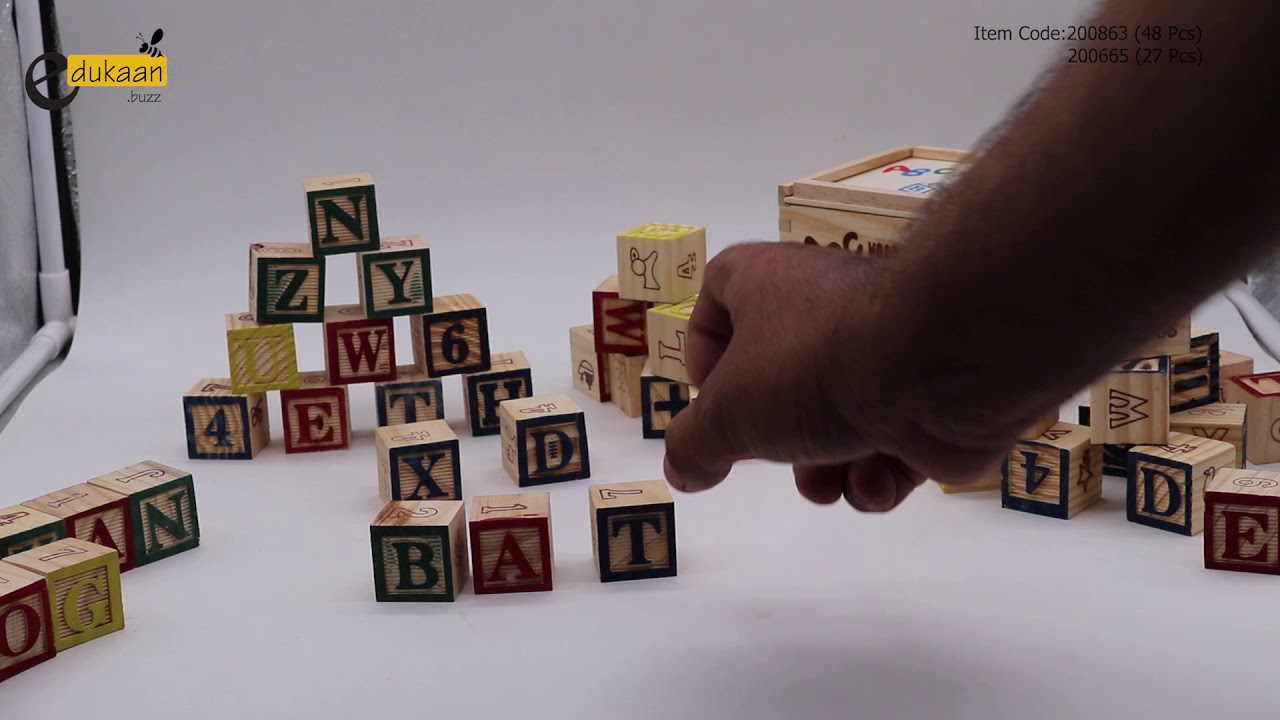 Abc Wood Blocks 27 | 48 Pcs