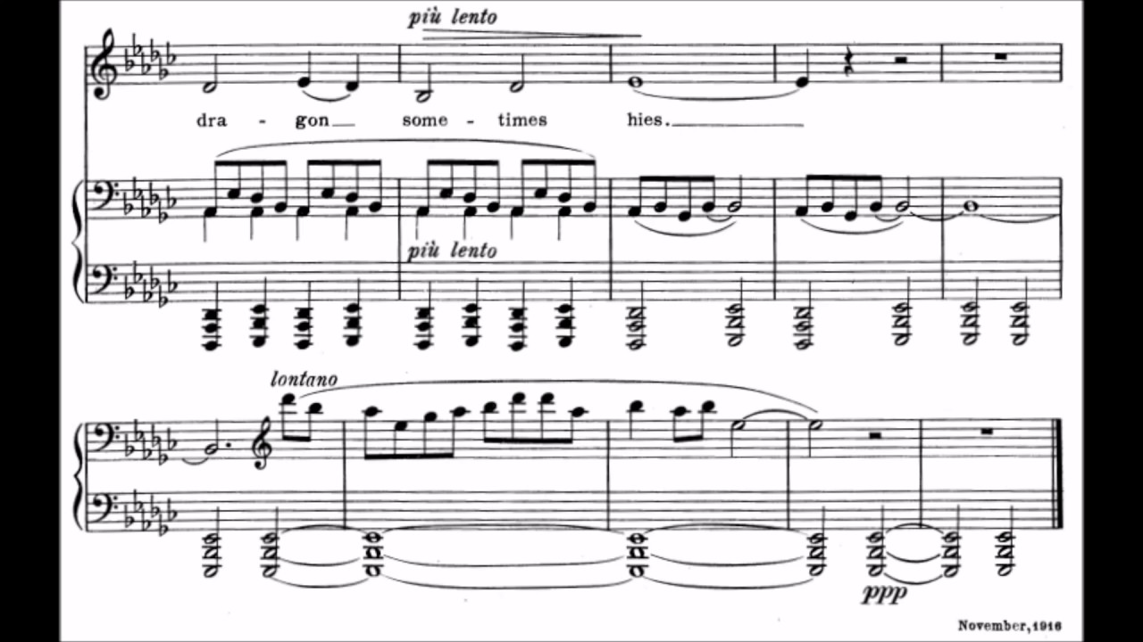 Charles Griffes - Five Poems of Ancient China and Japan (Audio+Score)