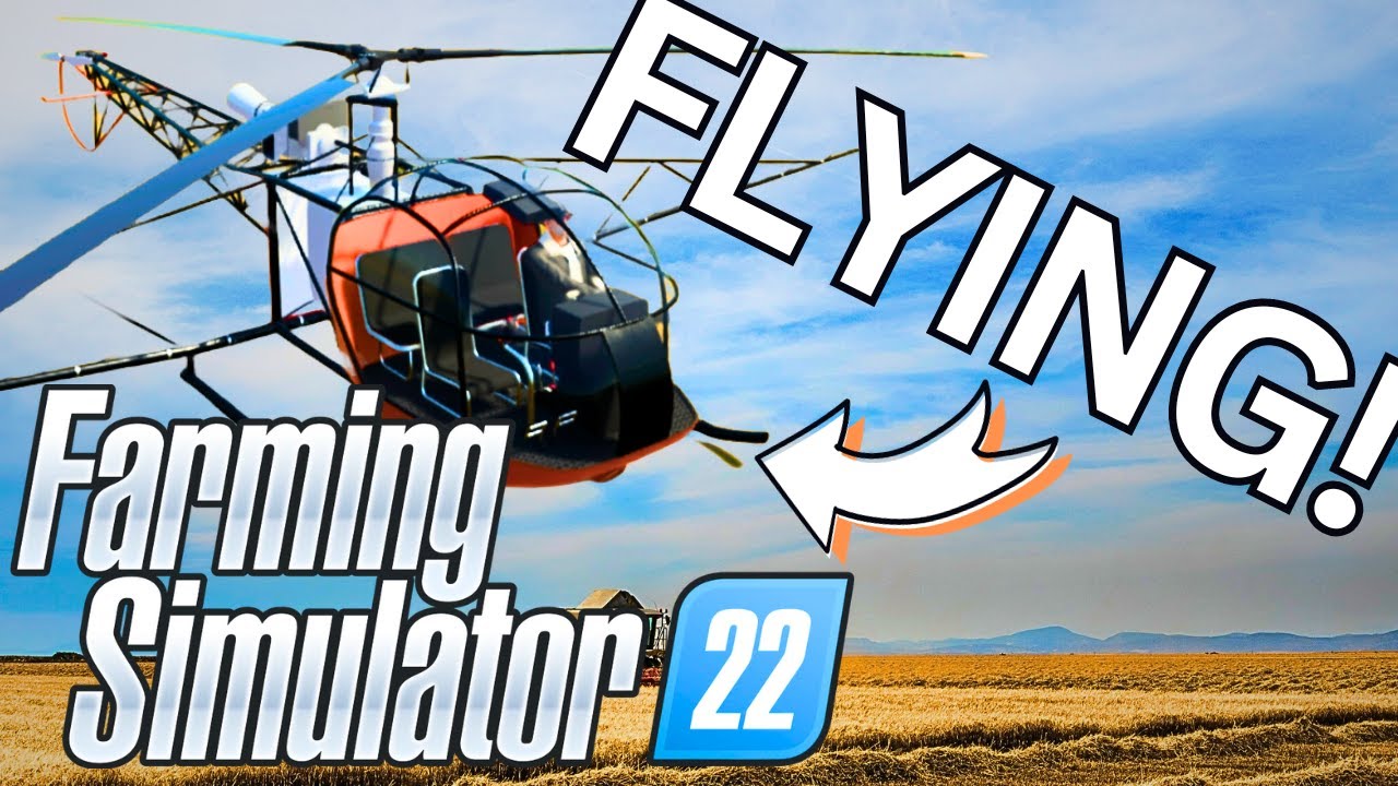 You Can FLY In Farming Simulator 22! Sprayer Helicopter Mod!