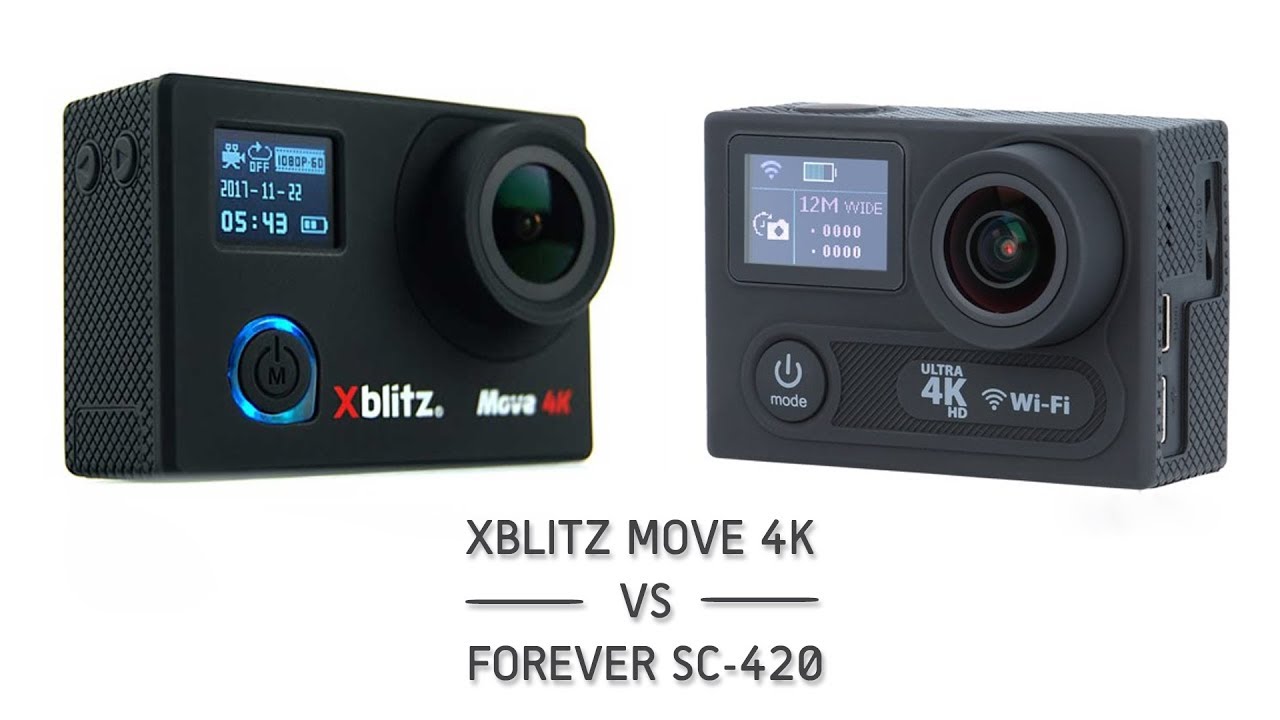 Xblitz Move 4K vs Forever SC-420 - kamery sportowe / porównanie