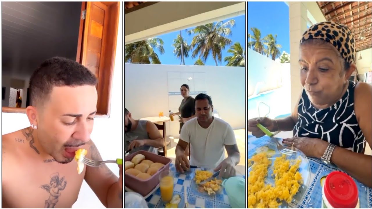 🔴 CARLINHOS MAIA TOMA CAFÉ NA CASA DE PRAIA DE SUA MÃE