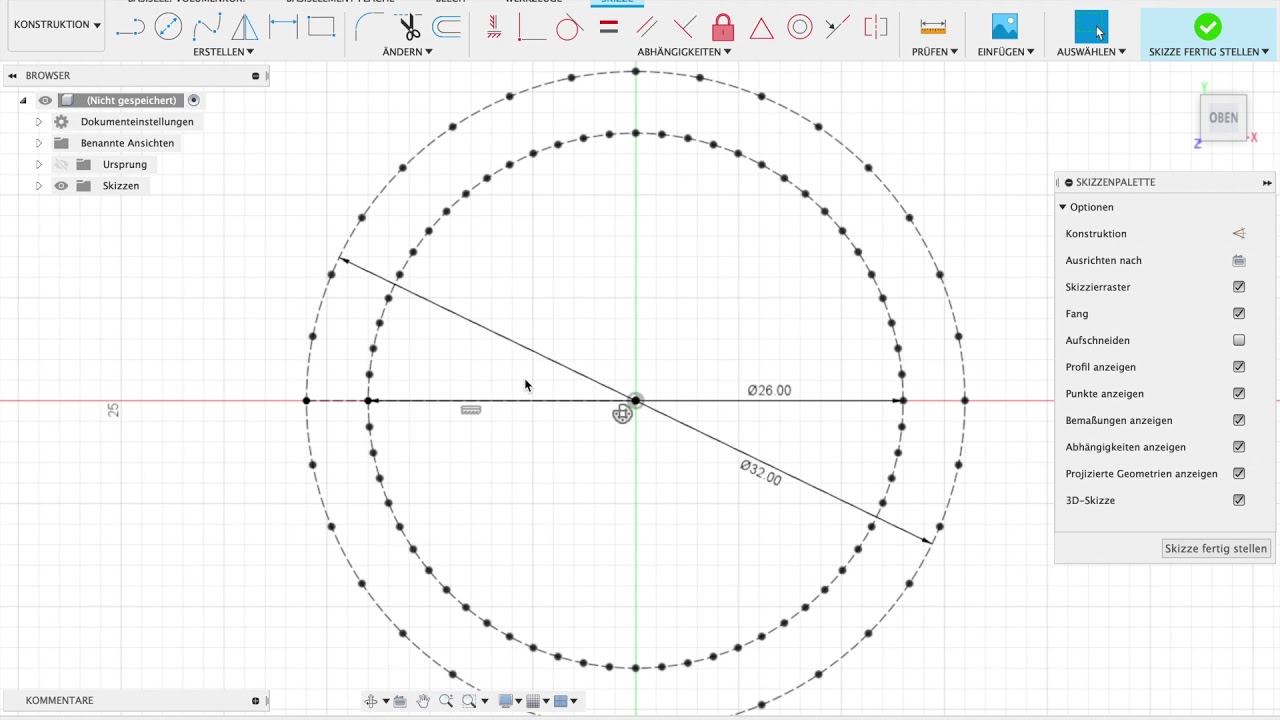 Mein Weg ein Zahnrad zu erstellen in Fusion 360