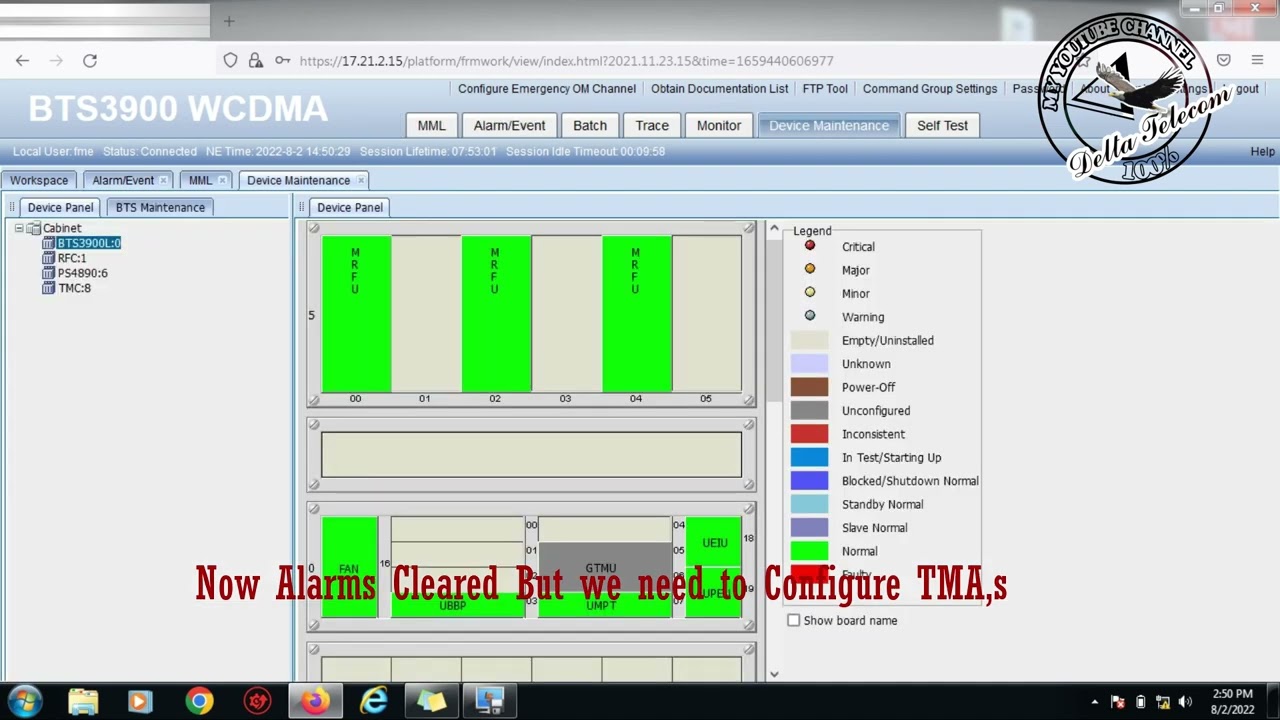 How Clear ALD Maintenance Link Failure Alarm at Huawei BTS3900 OR BTS3910 | Delta Telecom