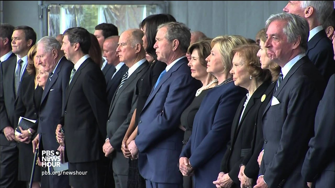 Nation says goodbye to iconic first lady in California ceremony