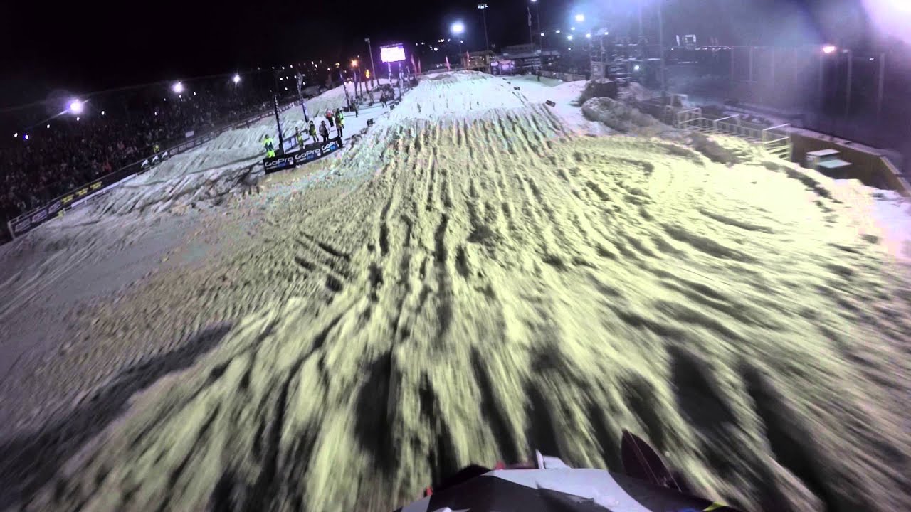GoPro: Trevor Leighton Heat 2 Round 8 from the 2016 Amsoil Snocross Championship Deadwood, SD