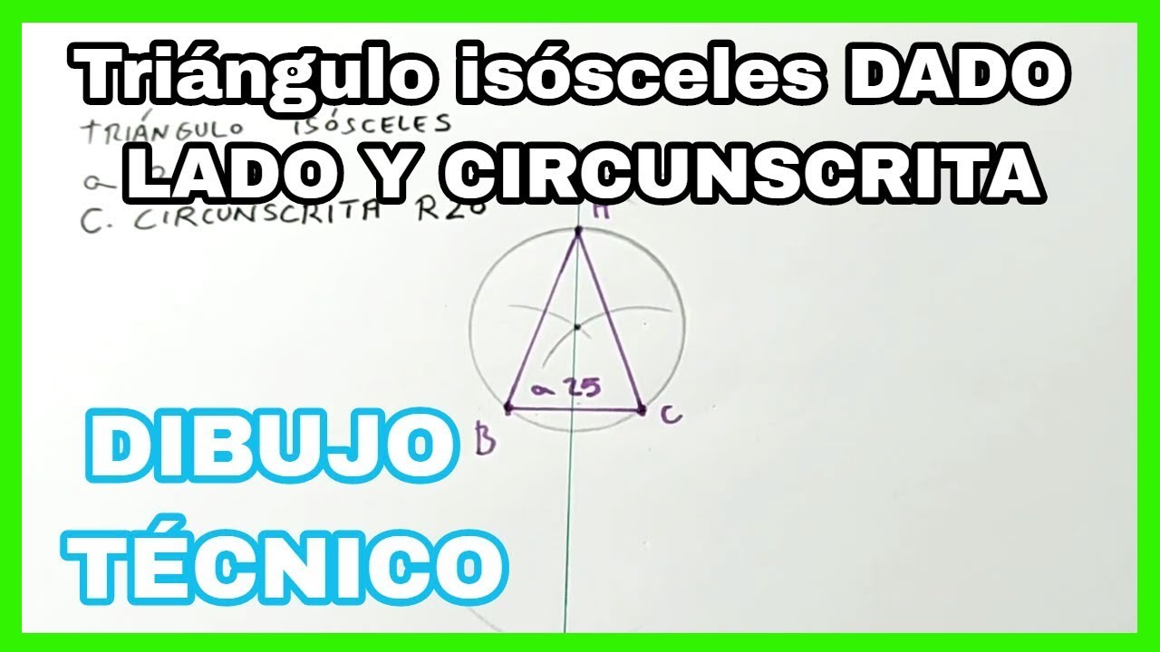 TRIÁNGULOS - lado a 25, CIRCUNSCRITA⭕ R20🤔
