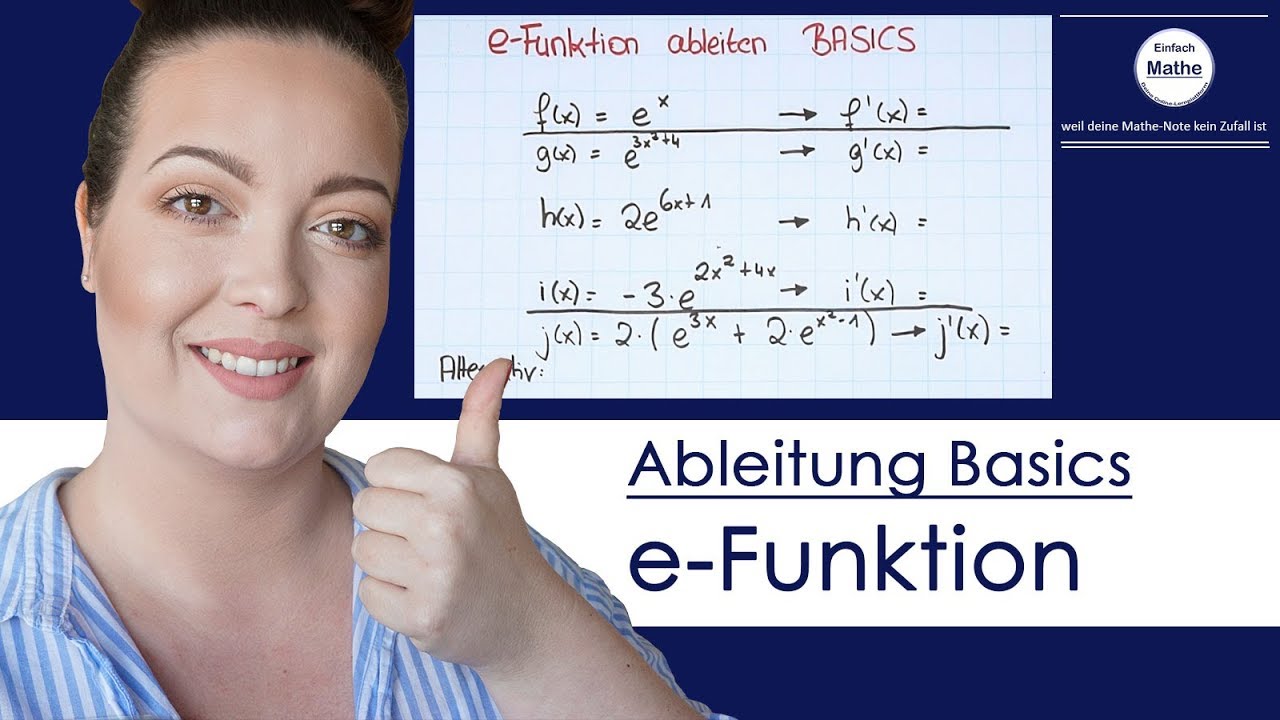 e-Funktion Ableitung | Viele Beispiele | Basics by einfach mathe!