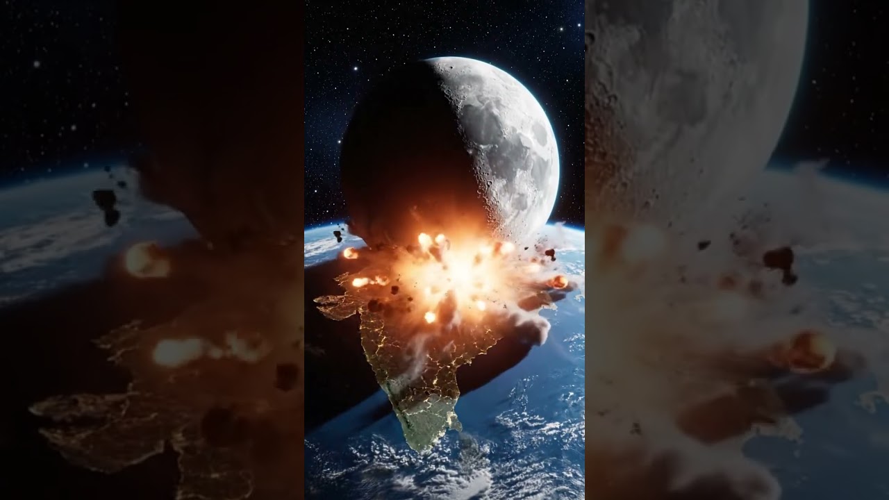 Столкновение астероида с Луной — прямая трансляция.