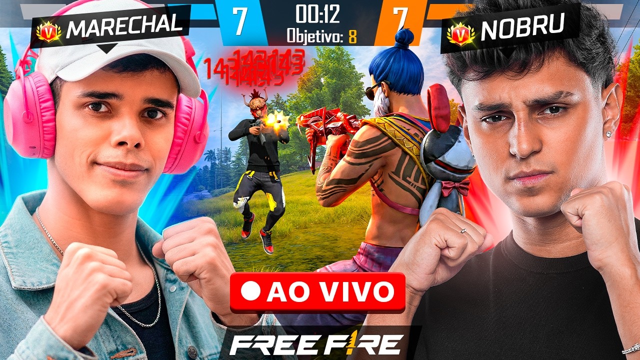 LIVE ON! 🛑 DUO x SQUAD ft. MARECHAL 💜 NOBRU AO VIVO 💜