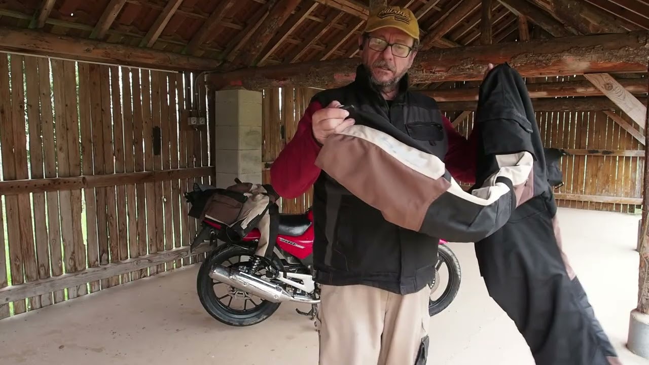 Présentation de l'ensemble blouson - pantalon DXR Roadtrip de chez @motoblouz